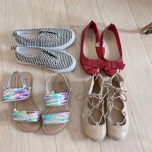 Lot of girls size 12 shoes- Gapkids and Old Navy